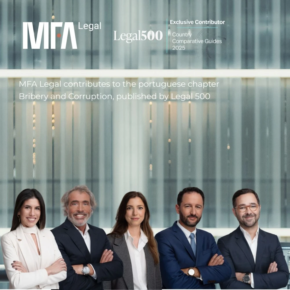 MFA Legal contribui com o capítulo Bribery and Corruption para a Legal 500