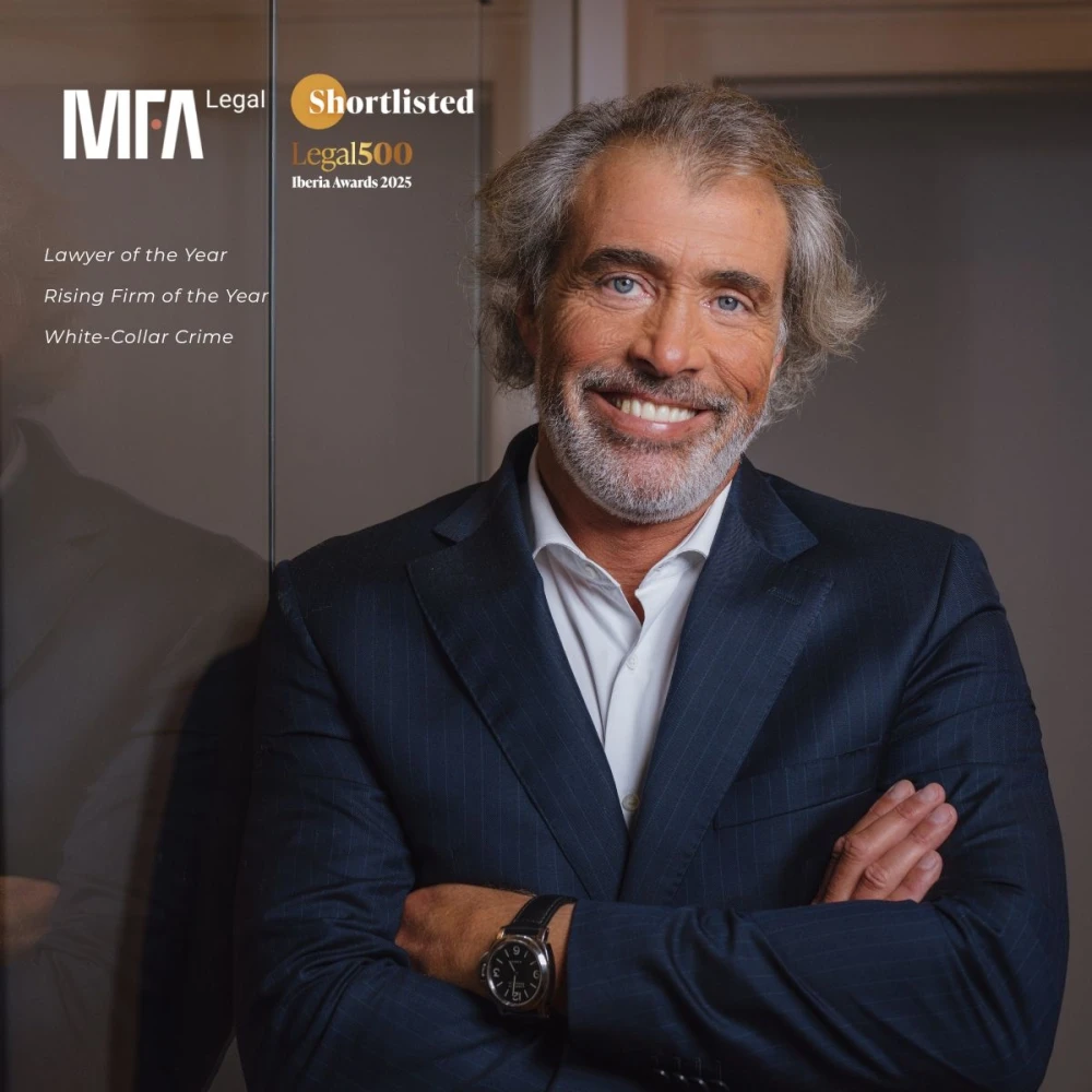 João Medeiros shortlisted para Lawyer of the Year em White-Collar Crime, na primeira edição dos Iberia Awards 2025, do diretório Legal 500. A MFA Legal, está, também, shortlisted como Rising Star Firm of the Year.