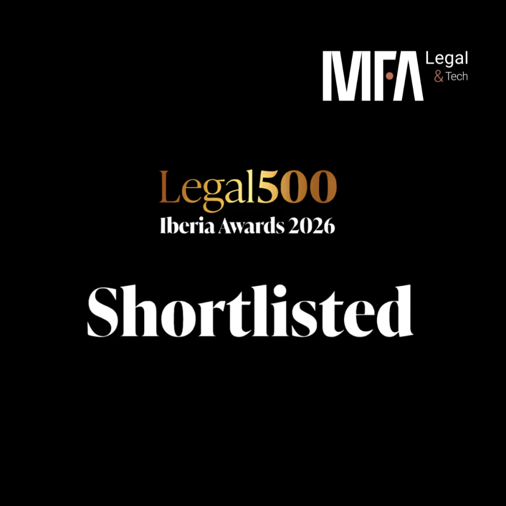 MFA Legal & Tech shortlisted nos Legal 500 Iberia Awards 2026